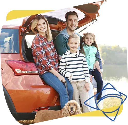 Família protegida com AGV Proteção Veicular